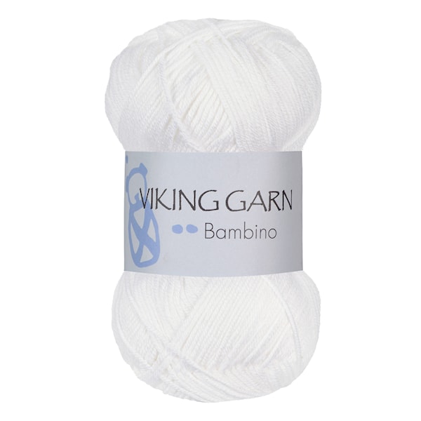 Bambino 50 g Hvit 400 Viking Garn