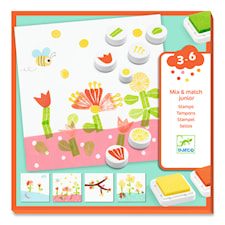 Pyssla och Stämpla med Blommor Djeco