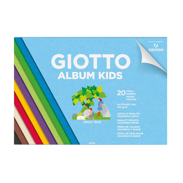 Album Kids A4 20 sidor, 120g Colours Giotto