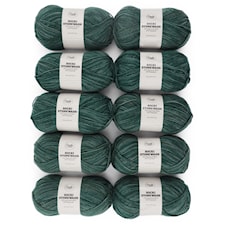 Adlibris Socki Stonewash 100g Emerald Green B137 10-pack