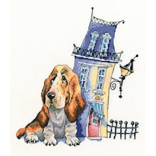 Broderisett vakthund 18 x 20,5 cm RTO