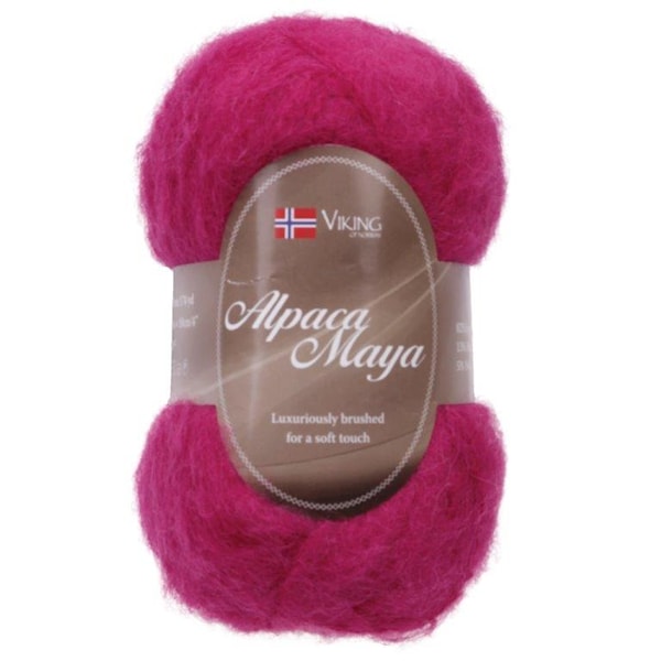Viking of Norway Alpaca Maya 50 gr Cerise 762