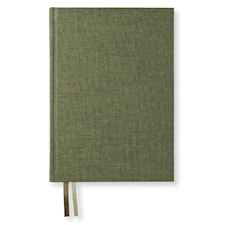 Notatbok A5 Dotted Khaki Green Stoff 176 sider Paperstyle