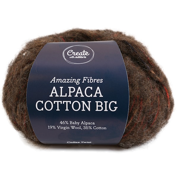Adlibris Alpaca Cotton Big 50g Coffee Twist A681