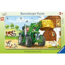 Tractor On The Farm Barnpussel 15 bitar, Ravensburger