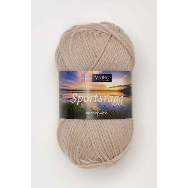 Viking of Norway Sportsragg Garn Ullmix 50g Beige 507