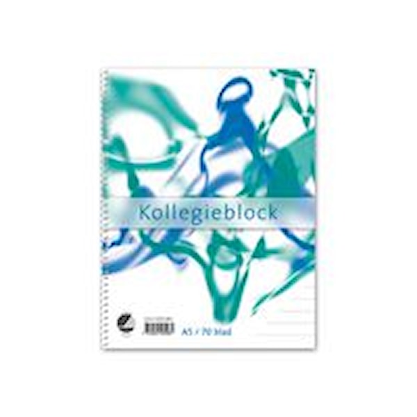Kollegieblock A5 70g linjerat TF