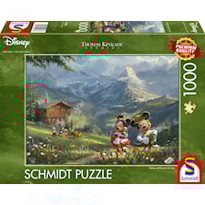 Pussel Disney Mickey & Minnie in the Alps 1000 bitar Schmidt