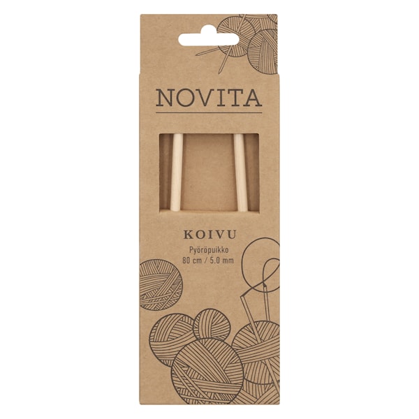Rundpinner 80 cm Bjørk Novita