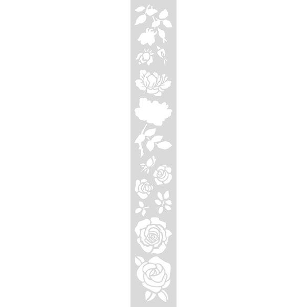 Schablon Lång 10,5x70 cm Rosor