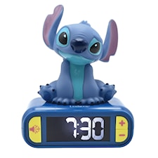 Disney Stitch Vekkerklokke med nattlys og lyd