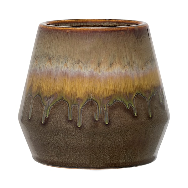 Bloomingville Blomkruka Stengods Diameter 15 cm Höjd 14 cm Multi-färgad Bloomingville Blomkruka Stengods Diameter 15 cm Höjd 14 cm Multi-färgad