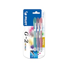 Pilot G-2 Metallic 3-P - Geelimuste kuulakynä - vihreä/violetti/pinkki - keskikokoinen kärki