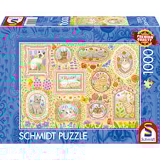 Puslespill Aristocratic cats in full bloom 1000 brikker, Schmidt