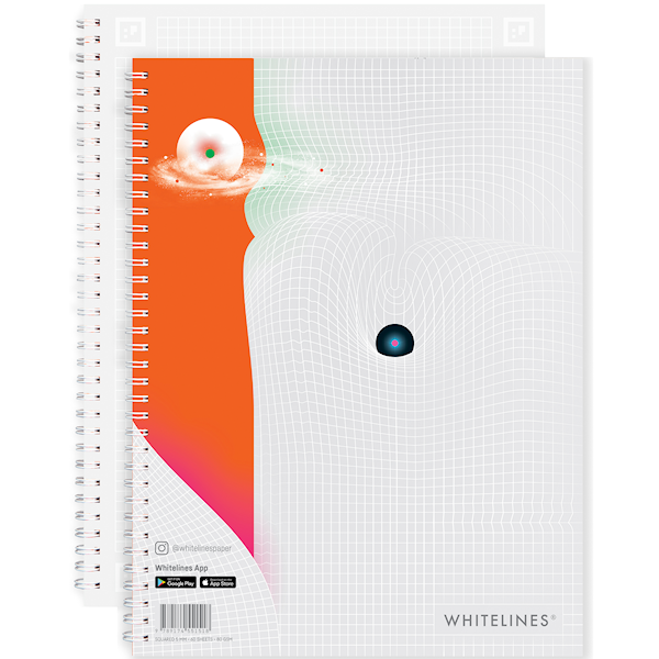 Whitelines Revelations Notatblokk A4 Rutet