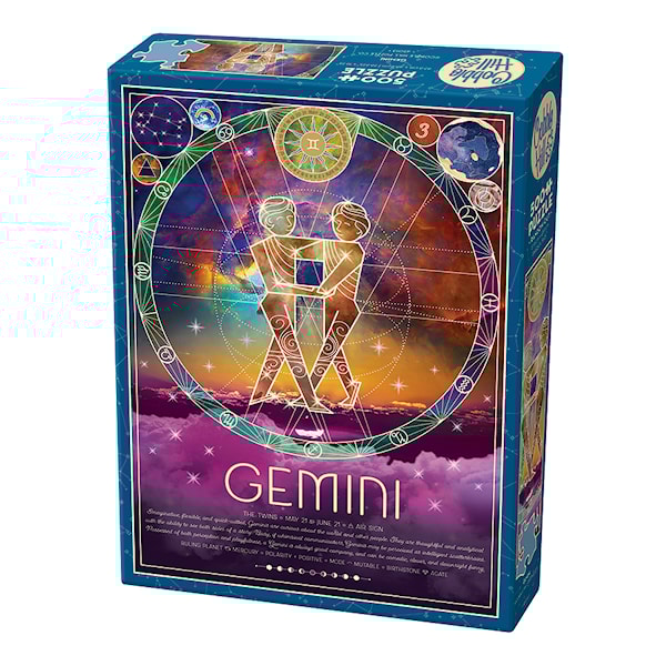 Puslespill Zodiac Gemini 500 brikker, Cobble Hill