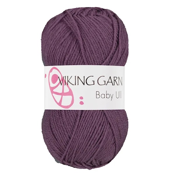 Baby Ull 50 g Lilla 378 Viking Garn