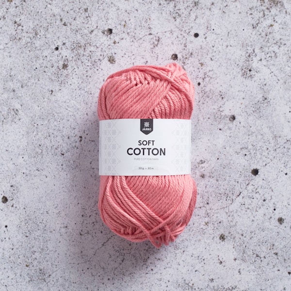 Soft Cotton Bomullsgarn 50 g Korall (8871) Järbo