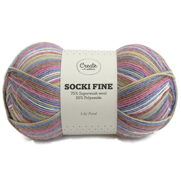 Adlibris Socki Fine 100g Lily Pond B090