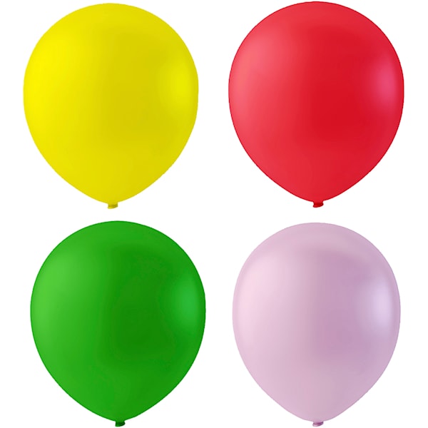 Ballonger, runde, dia. 23 cm, neonfarger, 10 stk./ 1 pk.