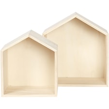 Förvaringslådor i Furu 2 Storlekar