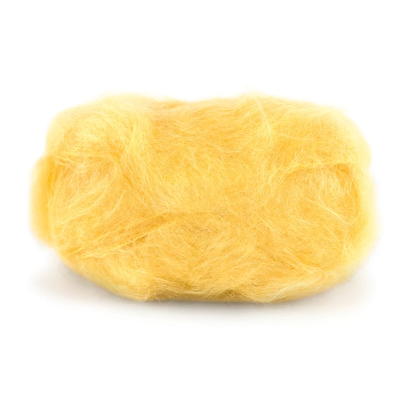 Dale Garn Line Langmo Påfugl Mohair Mix 50 g gul 7908