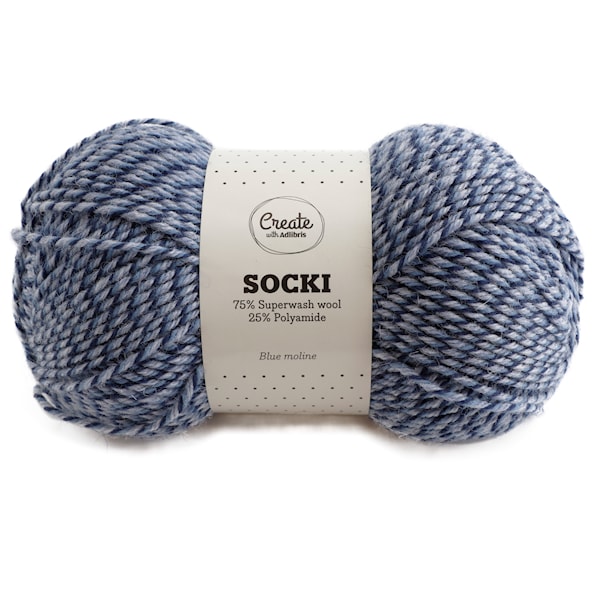 Adlibris Socki 100g Blue Moline B053