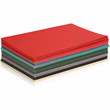 Julekartong, ass. farger, A5, 150x210 mm, 180 g, 60 ass. ark/ 1 pk.