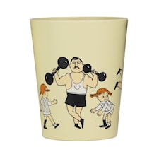 Pippi Sirkus Tumblerkopp Gul Rätt Start