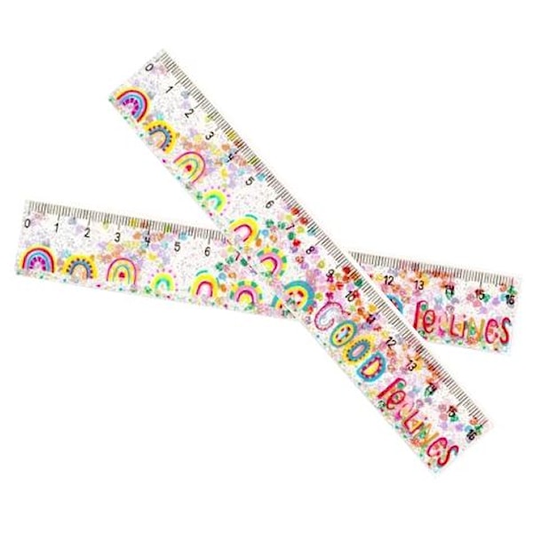 Glitterlinjal Good Feelings 16 cm Trendhaus