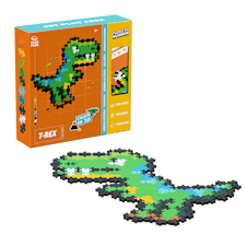 Puzzle By Number T-Rex 250 Bitar Plus-Plus