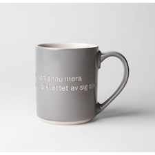 Astrid Lindgren Mugg Ge Barnen Kärlek 35 cl Grå, Design House Stockholm