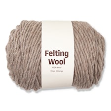 Adlibris Felting Wool 100g Beige Melange A124