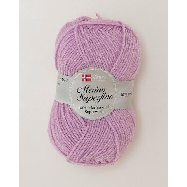 Viking of Norway Merino Superfine Garn Merinoull 50g Rosa 664