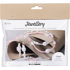 Askartelusetti Mini Korut, Kaulakorut ja korvakorut, kiiltävä, 1 pkk/ 1 pkt