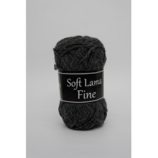 Soft Lama Fine Garn Babylama 50 g mørk grå 908 Svarta Fåret