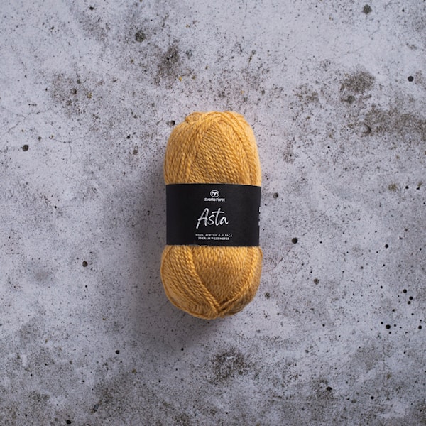 Asta Garn Ullmiks 50 g Svarta Fåret