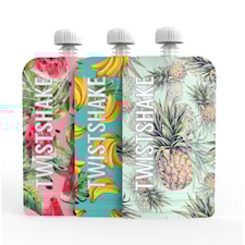 Twistshake 3x Squeeze Bag 220ml Fruit