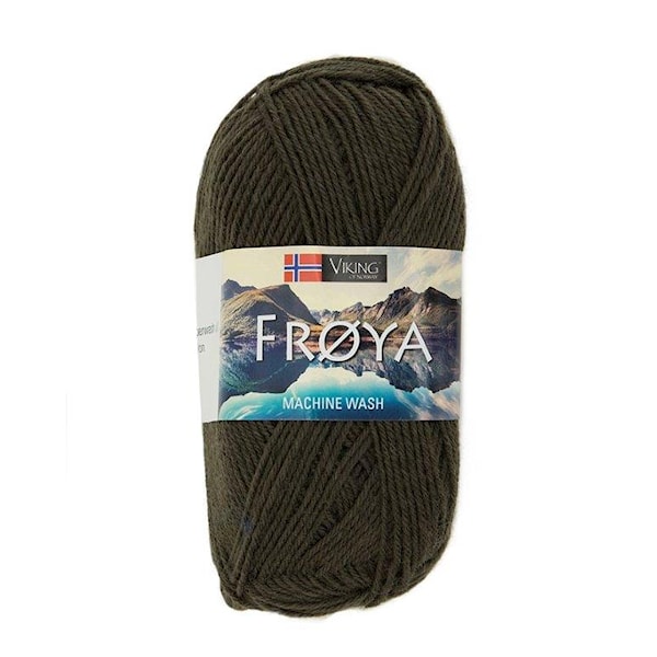 Viking of Norway Froya Garn Ullmix 50g Grön 256