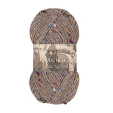 Highland Eco Wool Lanka 50 g Harmaa Tweed 274 Viking Garn
