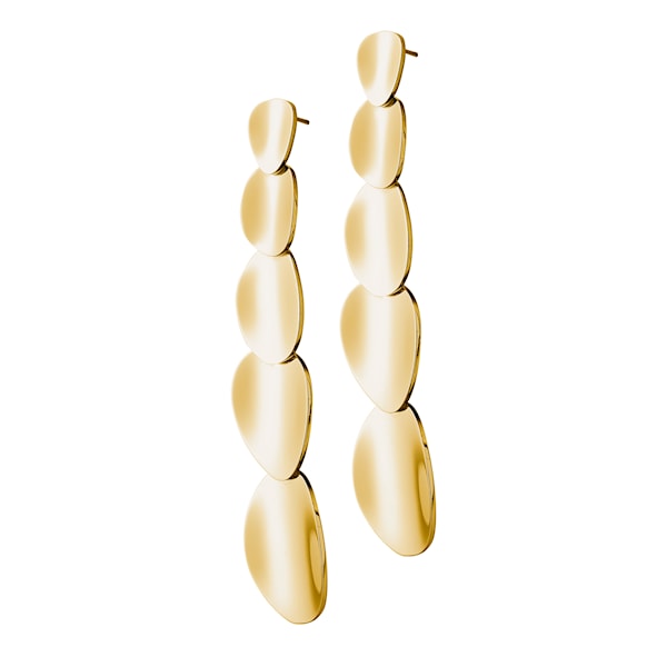 Edblad Pebble Øredobber Long Gold