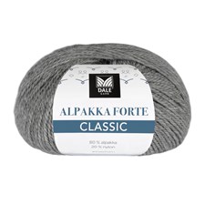 Alpakka Forte Classic 50 g Grå melert Dale Garn