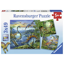 Dinosaur Fascination, Pussel, 3x49 bitar, Ravensburger