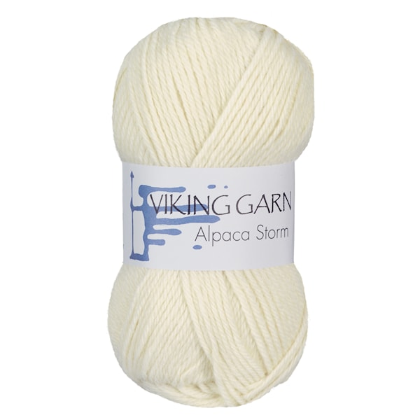 Alpaca Storm 50 g Naturhvit 502 Viking Garn