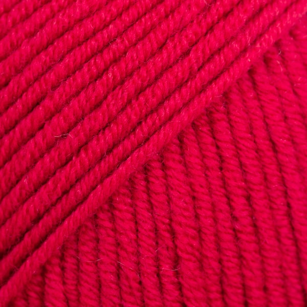 Merino Extra Fine Uni Colour Garn Merinoull 50 g Röd (11) Drops