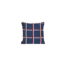 Ferm Living Checked Salon Cushion Mixade fibrer 40 x 40 cm Blue