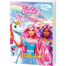 Målarbok Barbie med klistermärken Kärnan