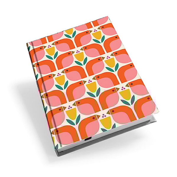Notatbok A5 Fugler & Tulipaner KATE RHEES