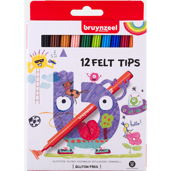 Bruynzeel Kids Felt-tip pens 12 pcs.