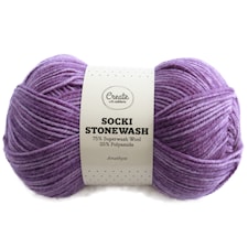 Socki Stonewash 100 g Amethyst B122 Adlibris